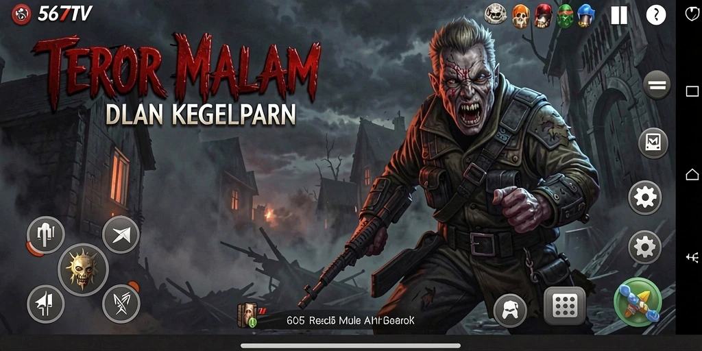 Gameplay menegangkan dari 567TV dalam suasana horror.