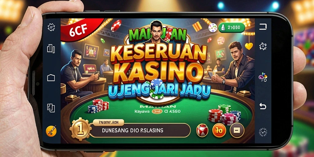 Screenshot gameplay 6CF dengan tampilan kasino yang menarik dan interaktif.