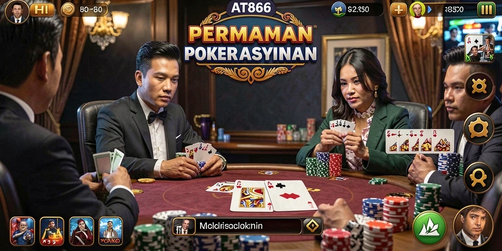 Gameplay poker yang mendebarkan dan penuh strategi.