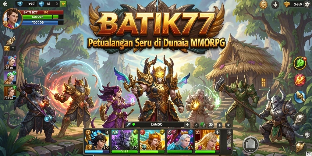 Tampilan gameplay BATIK77 yang memukau dan seru di dunia MMORPG.