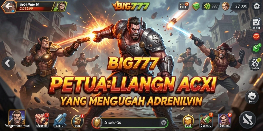 Tampilan aksi mendebarkan dalam gameplay BIG777 dengan karakter yang berani.