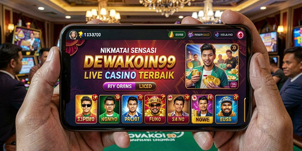 Gameplay Live Casino yang mendebarkan di DEWAKOIN99.