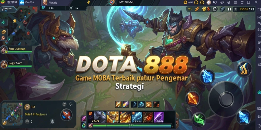 Screenshot DOTA88 menunjukkan gameplay seru dalam pertandingan MOBA.