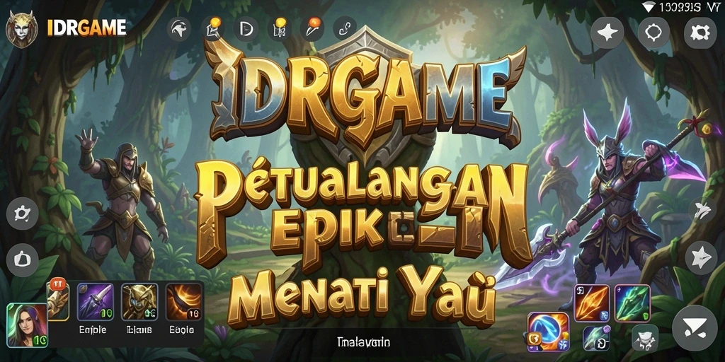 Screenshot gameplay IDRGAME menampilkan aksi petualangan yang mendebarkan.