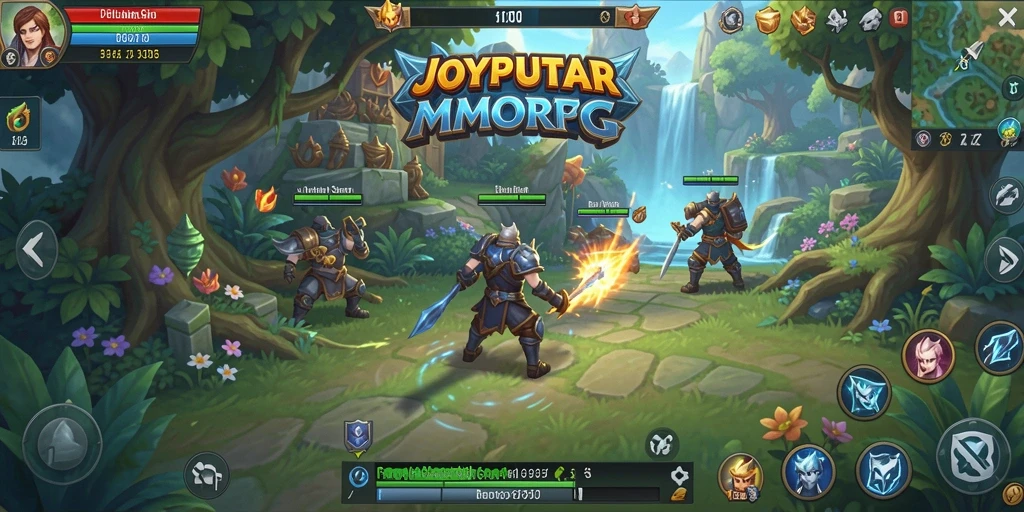 Screenshot gameplay JOYPUTAR menampilkan aksi seru di dunia MMORPG.