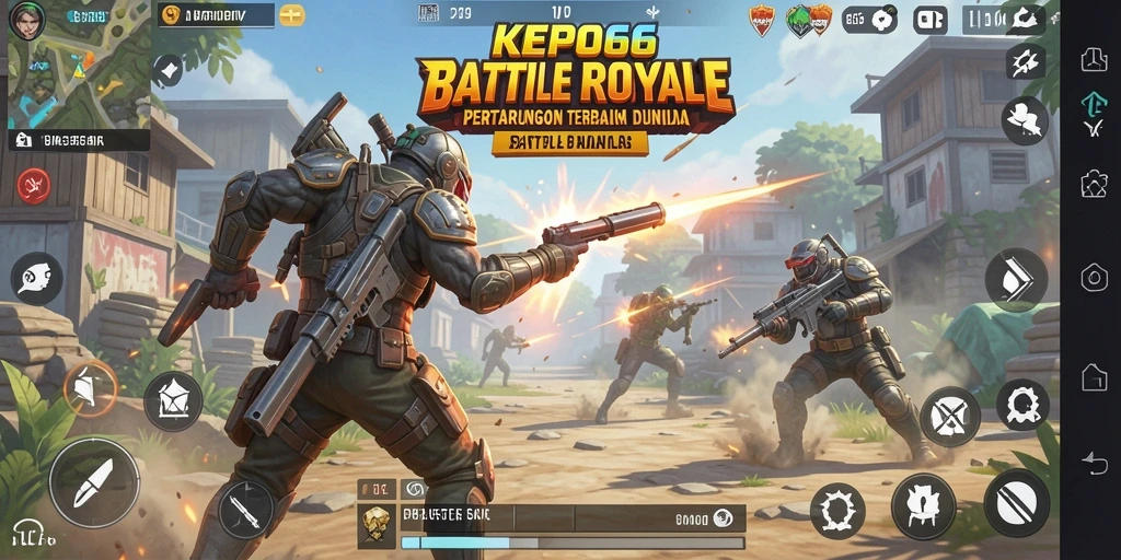 Tampilan gameplay menegangkan di KEPO66 saat pertempuran berlangsung.