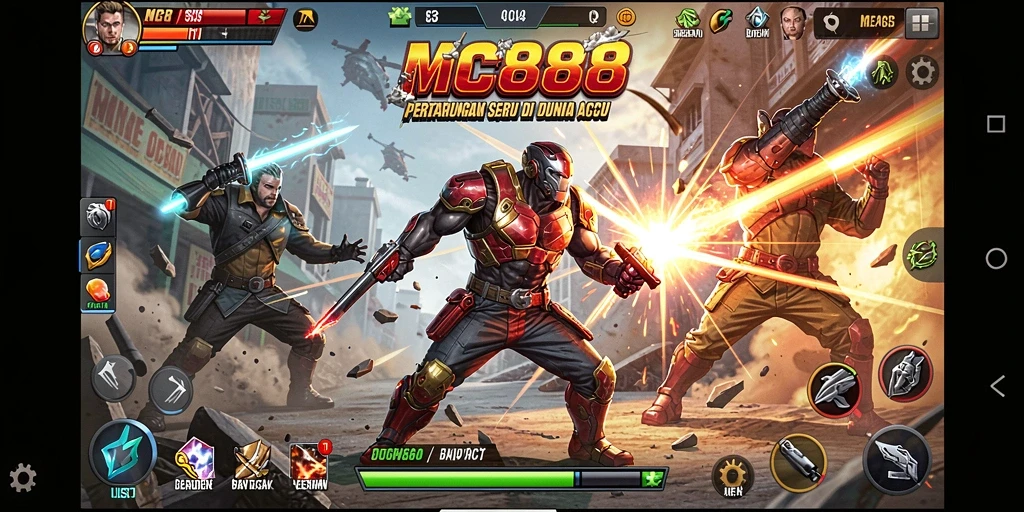 Gameplay seru MC888 dengan aksi pertarungan yang mendebarkan.