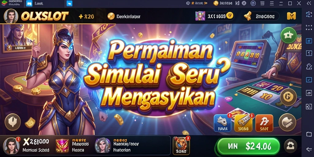 Tangkapan layar utama OLXSLOT yang menunjukkan gameplay menarik dan interaktif.