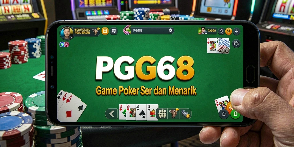 Tampilan gameplay poker yang seru di PGG68.