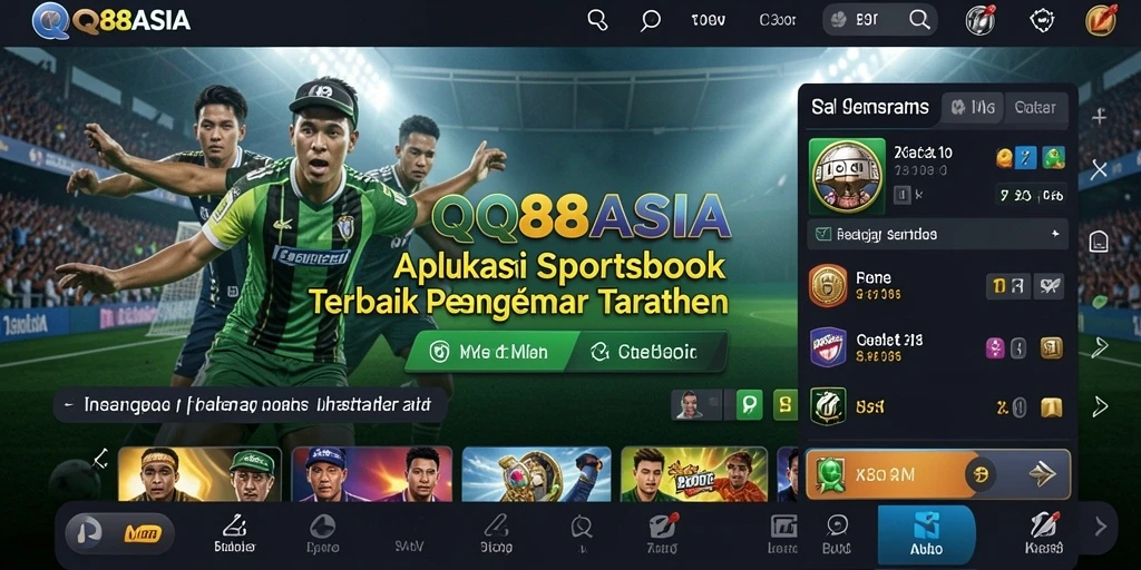 Tampilan utama QQ88ASIA menampilkan pilihan taruhan olahraga secara langsung.