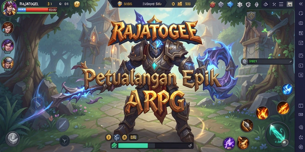 Tampilan gameplay mendebarkan di dunia fantasi RAJATOGEL.