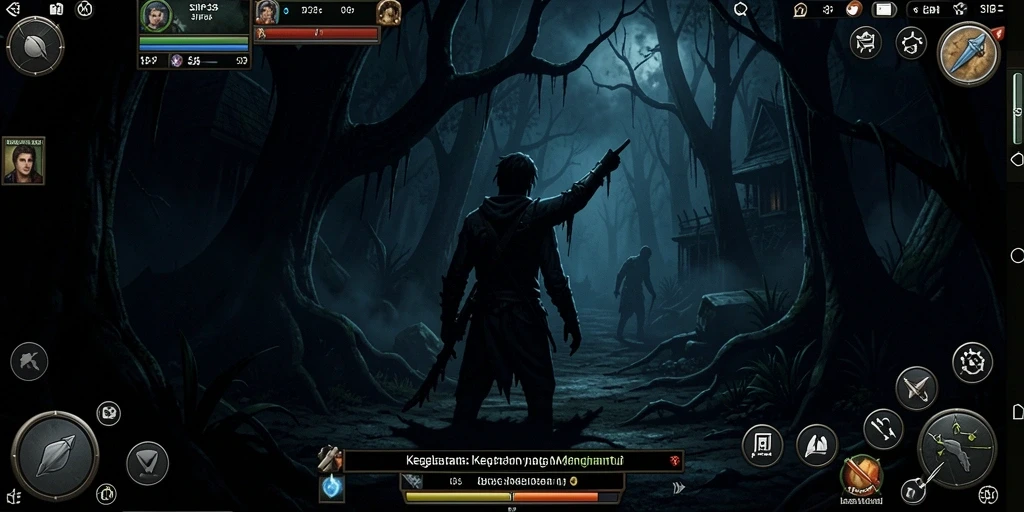 Tampilan gameplay SIP33 yang menegangkan dan menyeramkan.