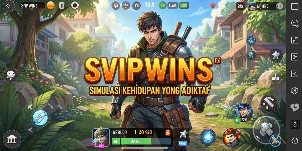 Screenshot tampilan gameplay SVIPWINS dengan simulasi yang menarik.
