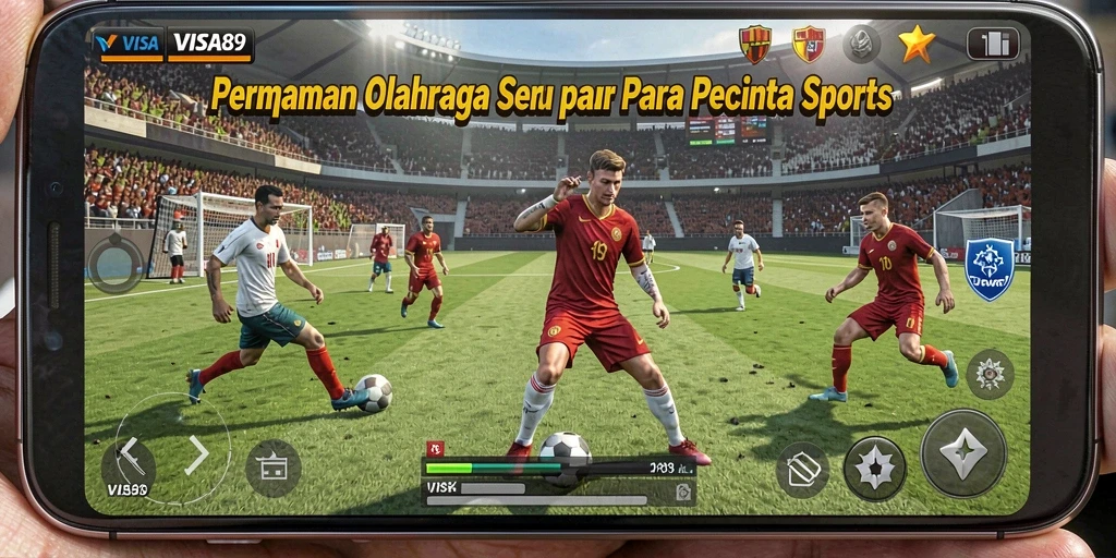 Gameplay seru dari aplikasi olahraga VISA89 dengan banyak fitur menarik.