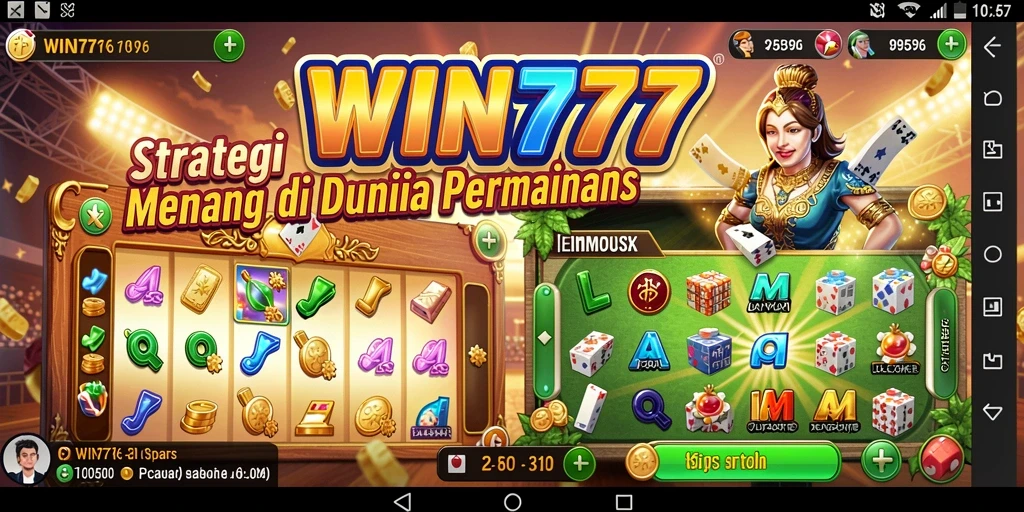 Tangkapan layar gameplay menunjukkan aksi strategi yang mendebarkan di WIN777.