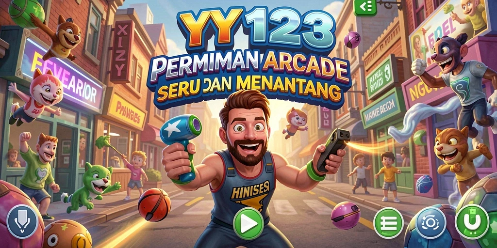 Tangkapan layar YY123 menampilkan aksi gameplay Arcade yang seru.